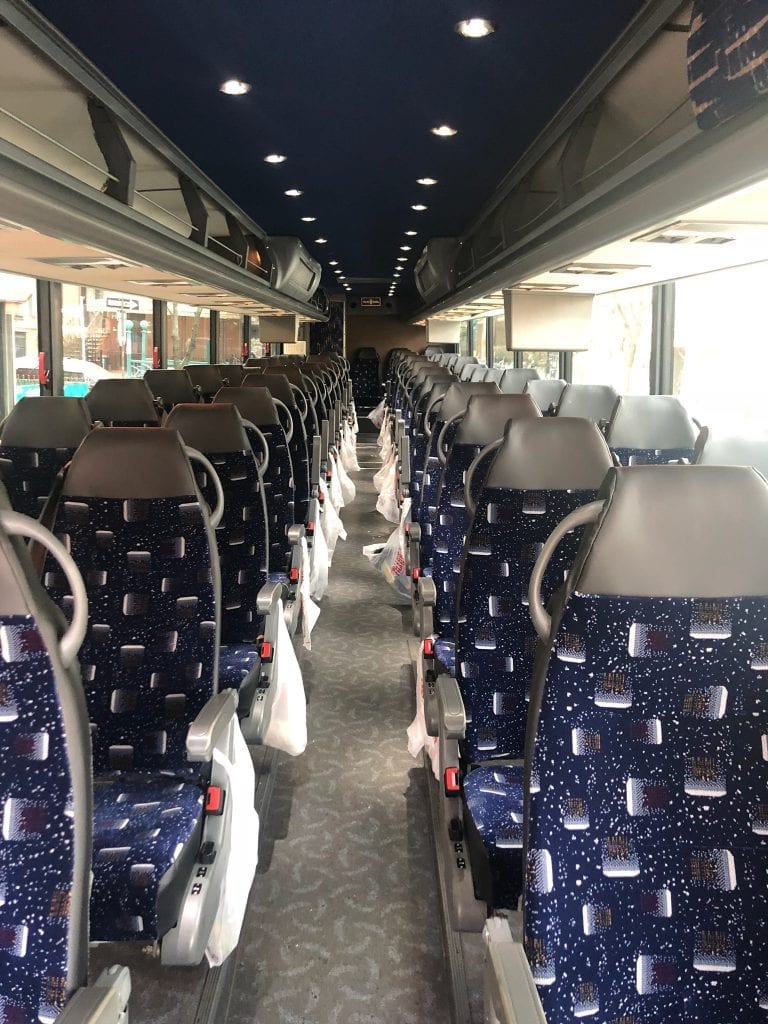 56 Passenger Coach Bus Seating Arrangements