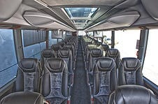 Coach Bus Long Island Interior - Metro Limousine & Party Bus Service