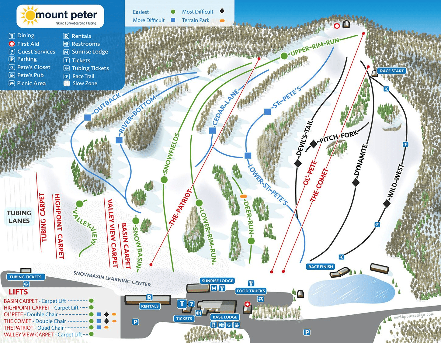 Mount Peter Ski Area Transportation provided by Metro Limousine & Party Bus Service