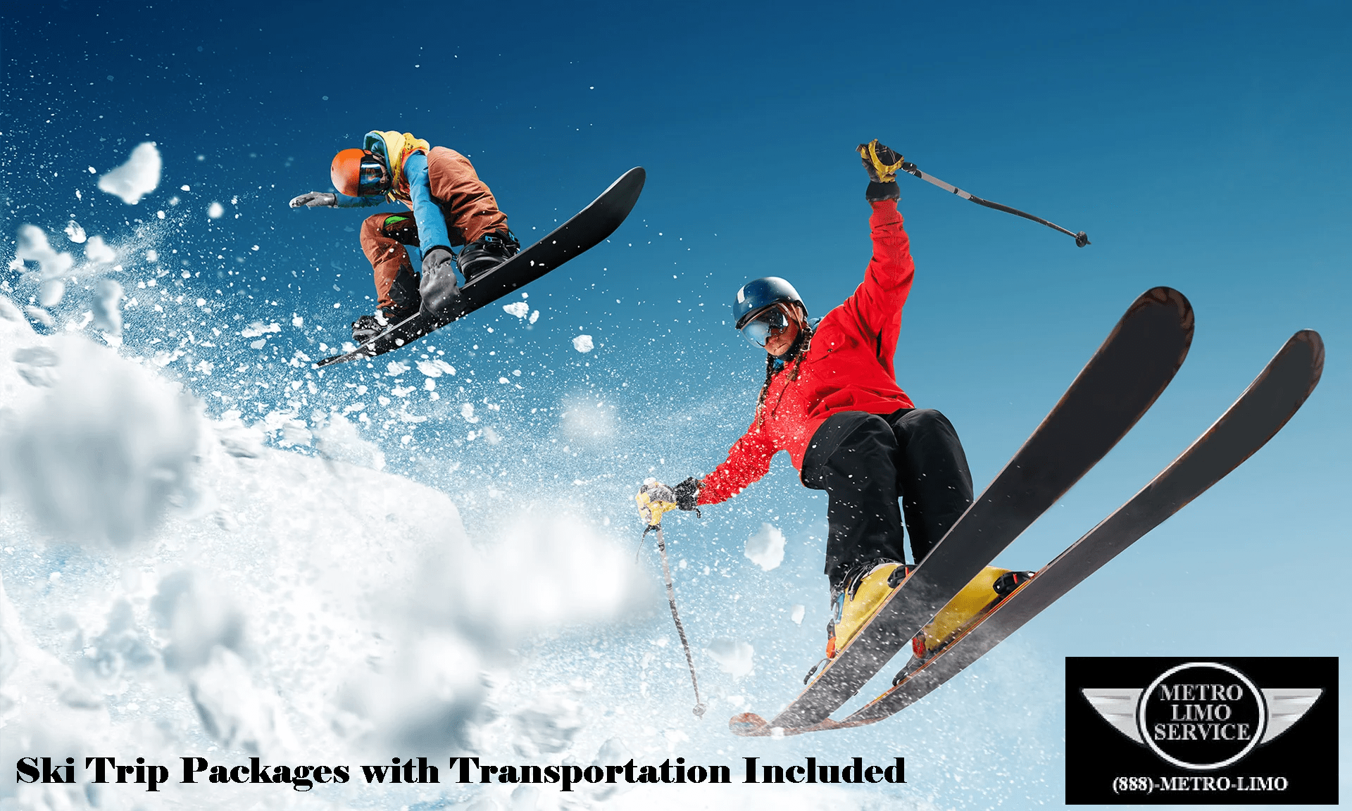 Ski Trip Packages with Transportation Included provided by Metro Limousine & Party Bus Service